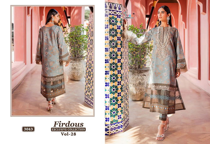 Firdous Exclusive Collection Vol 28 By Shree Jam Cotton Pakistani Suits Wholesale Online